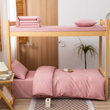 91家纺网 家纺一手货源 找家纺 （总）斯尔顿 2025新款AB版全棉印花宿舍学生三件套床单款三件套 学生床品6件套