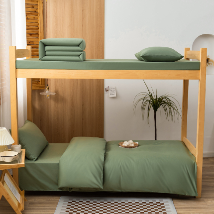 91家纺网 家纺一手货源 找家纺 （总）斯尔顿 2025新款AB版全棉印花宿舍学生三件套床单款三件套 学生床品6件套