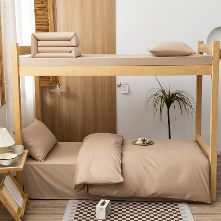 91家纺网 家纺一手货源 找家纺 （总）斯尔顿 2025新款AB版全棉印花宿舍学生三件套床单款三件套 学生床品6件套