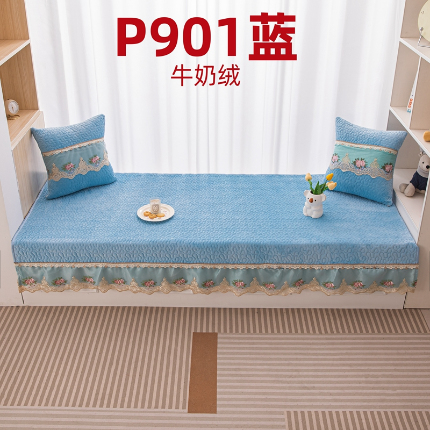 91家纺网 家纺一手货源 找家纺 （总）手艺人沙发垫炕垫 2025新款简约舒适飘窗垫-牛奶绒纯色