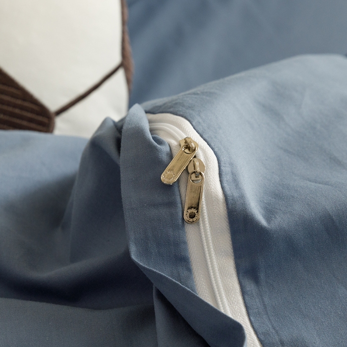 91家纺网 家纺一手货源 找家纺 2024款A类纯棉水洗棉贴布绣四件套全棉卡通儿童三件套上下铺床套件-足球系列