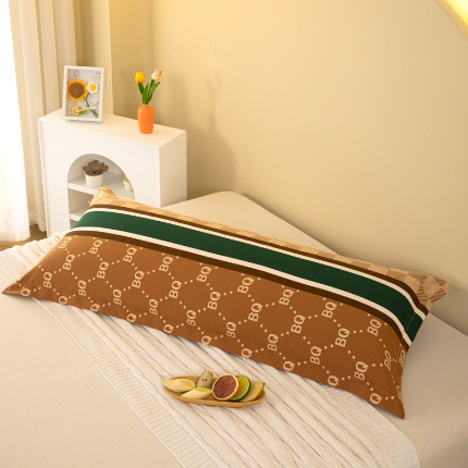 91家纺网 家纺一手货源 找家纺 喜相逢家纺2024新款 D26-双人枕套-纯棉磨毛长枕套全棉磨毛