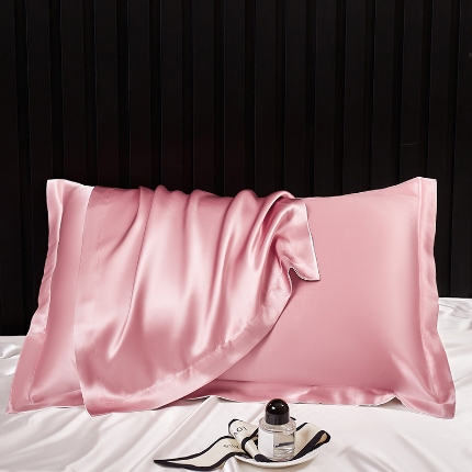 91家纺网 家纺一手货源 找家纺 （总）2024新款纯真丝枕套100%桑蚕丝枕头套枕芯套一对48x74丝绸缎面枕巾