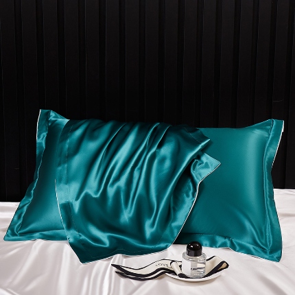 91家纺网 家纺一手货源 找家纺 （总）2024新款纯真丝枕套100%桑蚕丝枕头套枕芯套一对48x74丝绸缎面枕巾