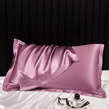 91家纺网 家纺一手货源 找家纺 （总）2024新款纯真丝枕套100%桑蚕丝枕头套枕芯套一对48x74丝绸缎面枕巾