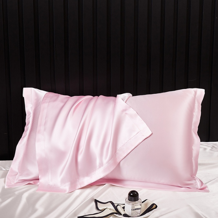 91家纺网 家纺一手货源 找家纺 （总）2024新款纯真丝枕套100%桑蚕丝枕头套枕芯套一对48x74丝绸缎面枕巾