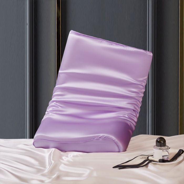 91家纺网 家纺一手货源 找家纺 （总）纯真丝乳胶枕枕套100%桑蚕丝记忆枕枕芯套35x55cm曲线枕头套儿童50x30