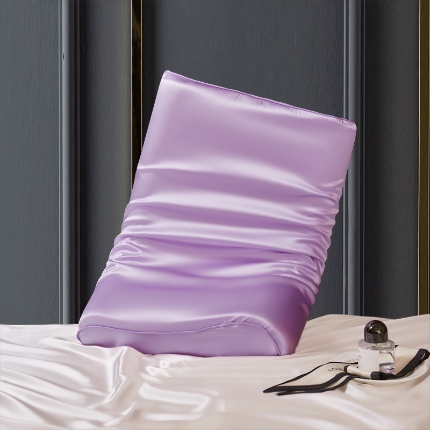 91家纺网 家纺一手货源 找家纺 （总）纯真丝乳胶枕枕套100%桑蚕丝记忆枕枕芯套35x55cm曲线枕头套儿童50x30