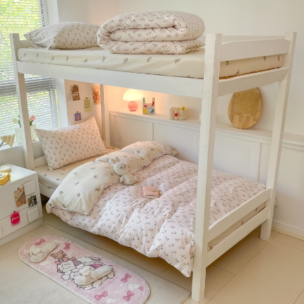 91家纺网 家纺一手货源 找家纺 （总）寻米 2024新款全棉印花学生床三件套