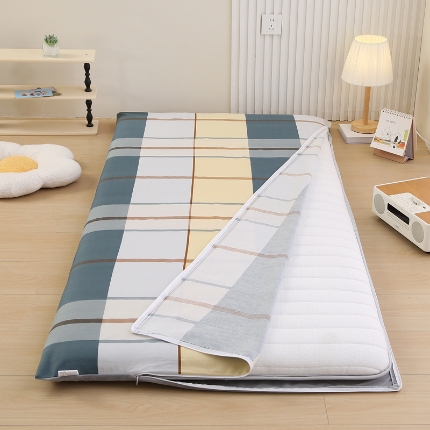 91家纺网 家纺一手货源 找家纺 （总）13372双面全棉床垫套学生宿舍褥子套上下铺床单套子寝室垫子套90x190cm加绒