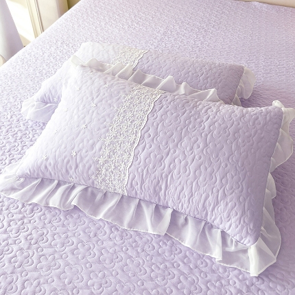 91家纺网 家纺一手货源 找家纺 （总）2024春夏新品A类母婴级双层纱棉麻花边夹棉枕套一对泡泡纱泡泡棉小竺棉纯棉全棉磨毛水洗棉花边枕套一对