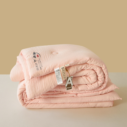 91家纺网 家纺一手货源 找家纺 易博 热卖直播供货夏被春秋被针织提花华夫格冬被被子被芯 原棉-玉