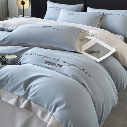 91家纺网 家纺一手货源 找家纺 （总）笙意家纺 2025新款亲肤水洗棉四件套-洛伊系列