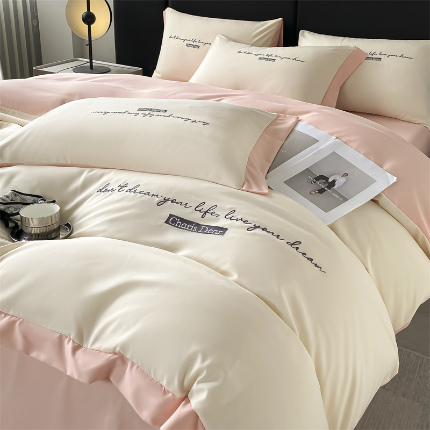 91家纺网 家纺一手货源 找家纺 （总）笙意家纺 2025新款亲肤水洗棉四件套-洛伊系列