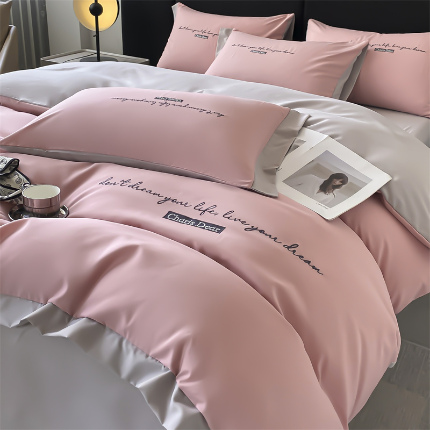 91家纺网 家纺一手货源 找家纺 （总）笙意家纺 2025新款亲肤水洗棉四件套-洛伊系列