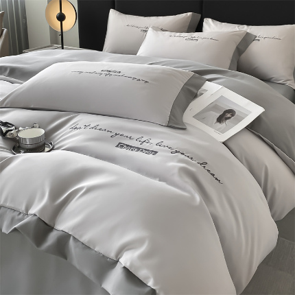 91家纺网 家纺一手货源 找家纺 （总）笙意家纺 2025新款亲肤水洗棉四件套-洛伊系列