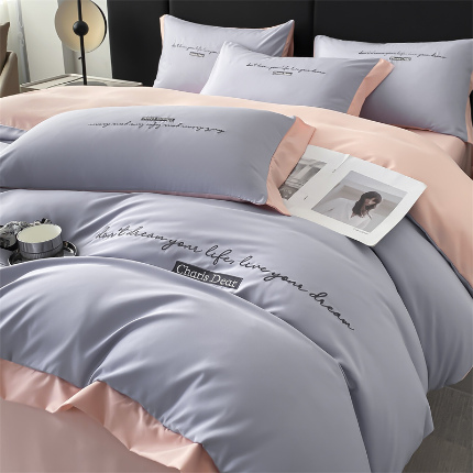 91家纺网 家纺一手货源 找家纺 （总）笙意家纺 2025新款亲肤水洗棉四件套-洛伊系列