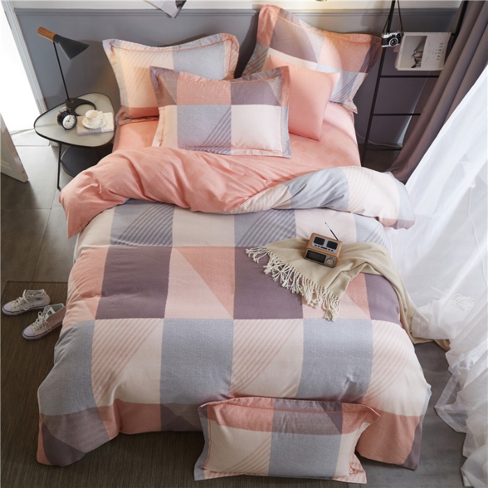 91家纺网 家纺一手货源 找家纺 （总）沐白家居 2023全棉大版生态磨毛四件套