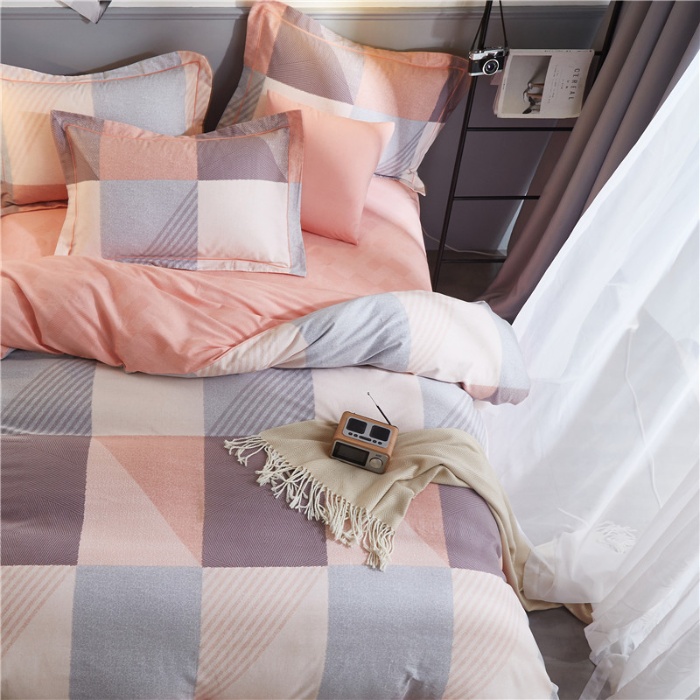 91家纺网 家纺一手货源 找家纺 （总）沐白家居 2023全棉大版生态磨毛四件套