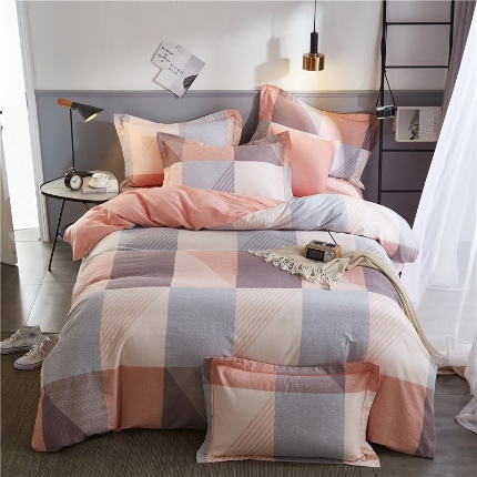 （总）沐白家居 2023全棉大版生态磨毛四件套