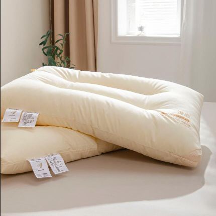 91家纺网 家纺一手货源 找家纺 全棉60支大豆蛋白枕芯枕头 软糯低枕 酒店高枕