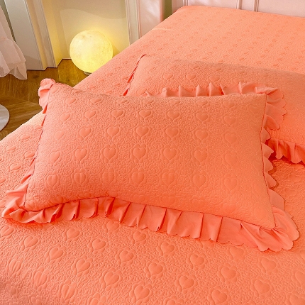 91家纺网 家纺一手货源 找家纺 （总）2024春夏新品A类母婴级双层纱棉麻花边夹棉枕套一对泡泡纱泡泡棉小竺棉纯棉全棉磨毛水洗棉花边枕套一对