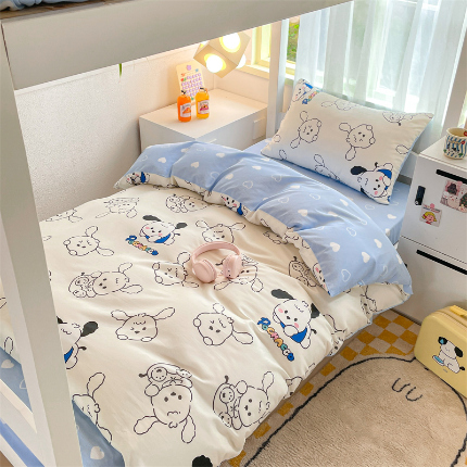 （总）如约 2025新款学生季12868全棉印花三件套