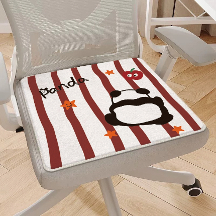 91家纺网 家纺一手货源 找家纺 （总）芙宁娜 2024新款仿羊绒坐垫椅垫毛绒办公室久坐屁股垫防滑四季通用可爱坐垫