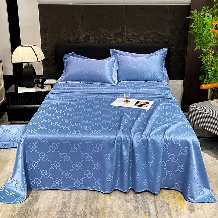 91家纺网 家纺一手货源 找家纺 （总）经年 2025年  新款    直播跑量款  水洗真丝贡缎提花单床单