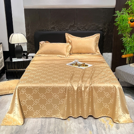 91家纺网 家纺一手货源 找家纺 （总）经年 2025年  新款    直播跑量款  水洗真丝贡缎提花单床单