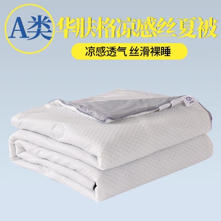 91家纺网 家纺一手货源 找家纺 （总）经年2025年  新款   A类华夫格凉感丝夏凉被 直播爆款