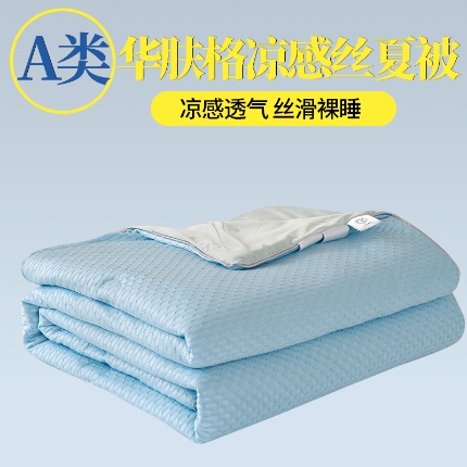 91家纺网 家纺一手货源 找家纺 （总）经年2025年  新款   A类华夫格凉感丝夏凉被 直播爆款