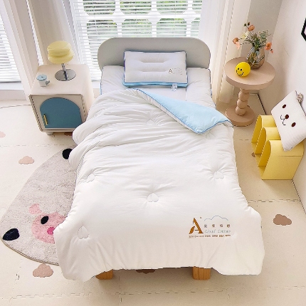 91家纺网 家纺一手货源 找家纺 （总）A类柔感棉幼儿园被子120X150儿童被芯宝宝小被子垫子枕芯