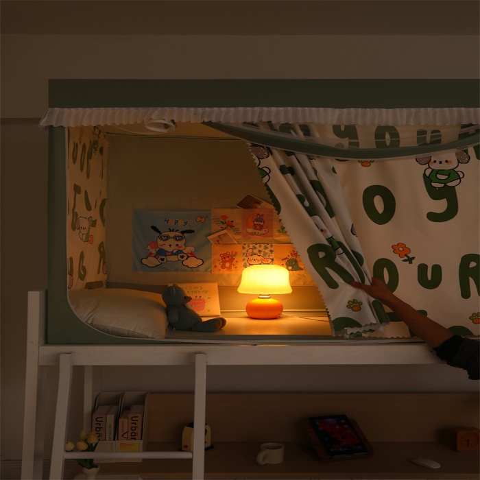 91家纺网 家纺一手货源 找家纺 （总）迪凡保罗蚊帐 2025新款2412小清新印花遮光学生蚊帐自带口袋帘