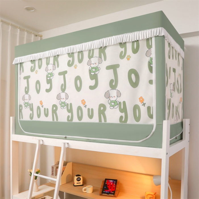 91家纺网 家纺一手货源 找家纺 （总）迪凡保罗蚊帐 2025新款2412小清新印花遮光学生蚊帐自带口袋帘