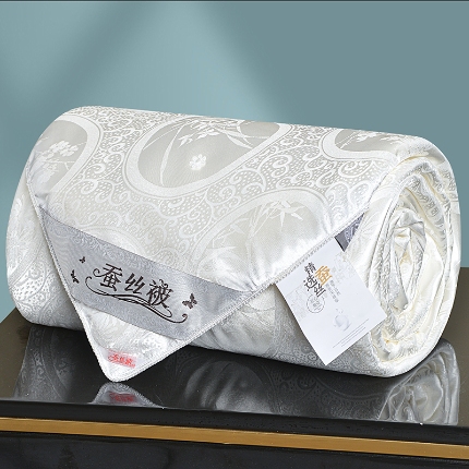 91家纺网 家纺一手货源 找家纺 （总）茧月 A类纯蚕丝被薄款春秋被子 仿真丝柞蚕被芯 可定做
