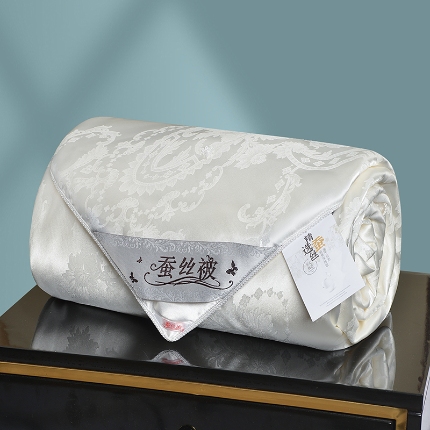 91家纺网 家纺一手货源 找家纺 （总）茧月 A类纯蚕丝被薄款春秋被子 仿真丝柞蚕被芯 可定做