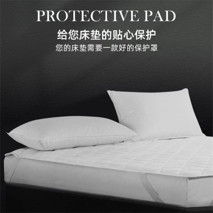 （总）安力森/诚臻酒店用品酒店用品 2025新款五星级酒店布草宾馆床上用品纯白夹棉保护垫床褥垫隔脏垫