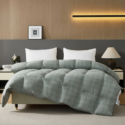 91家纺网 家纺一手货源 找家纺 （总）抗日家纺羽绒被被壳 棉麻暖柔系列 棉麻双层立体款