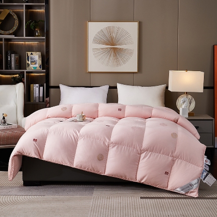 91家纺网 家纺一手货源 找家纺 （总）抗日家纺羽绒被被壳 提花婚庆系列 全棉刺绣提花双层立体款