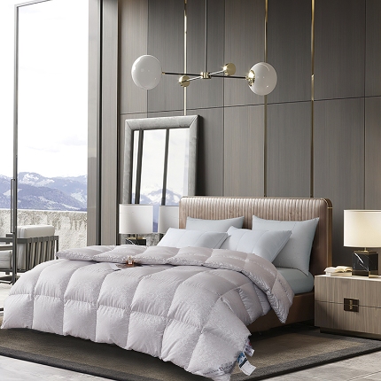 91家纺网 家纺一手货源 找家纺 （总）抗日家纺羽绒被被壳 奢华提花系列 全棉高密彩丝提花单层立体款