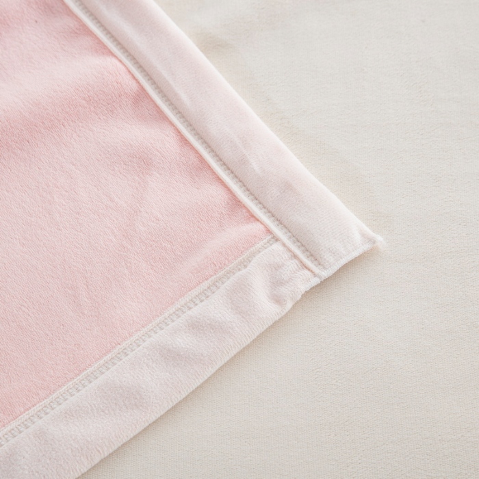 91家纺网 家纺一手货源 找家纺 卉晨毛毯 2024新款牛奶绒纯色复合毯空调毯午睡毯毛毯 初恋米粉