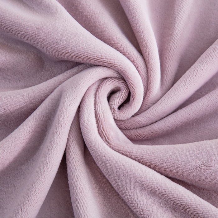 91家纺网 家纺一手货源 找家纺 卉晨毛毯 2024新款牛奶绒纯色复合毯空调毯午睡毯毛毯 淡雅米紫