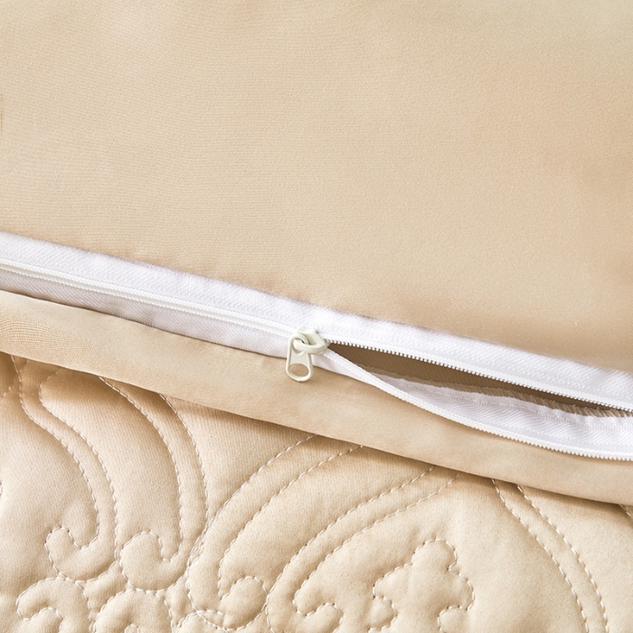 91家纺网 家纺一手货源 找家纺 （总）罗艺轩 2024新款贡缎夹棉中国风新中式系列床裙款四件套