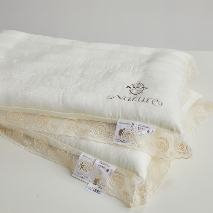 91家纺网 家纺一手货源 找家纺 （总）乐可 2024新款法式润颜蚕咝枕 枕头枕芯