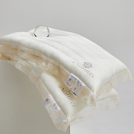 91家纺网 家纺一手货源 找家纺 （总）乐可 2024新款法式润颜蚕咝枕 枕头枕芯