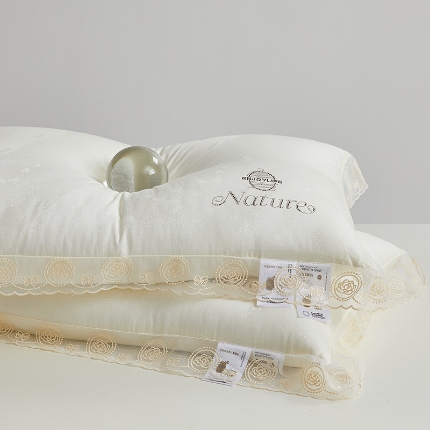 91家纺网 家纺一手货源 找家纺 （总）乐可 2024新款法式润颜蚕咝枕 枕头枕芯