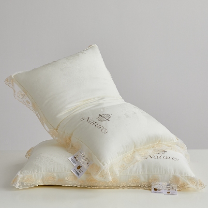 91家纺网 家纺一手货源 找家纺 （总）乐可 2024新款法式润颜蚕咝枕 枕头枕芯