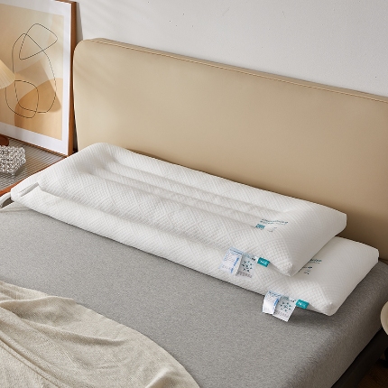 91家纺网 家纺一手货源 找家纺 （总）乐可 2024新款7A抗菌双人长枕 枕头枕芯