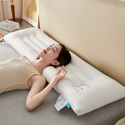 91家纺网 家纺一手货源 找家纺 （总）乐可 2024新款7A抗菌双人长枕 枕头枕芯